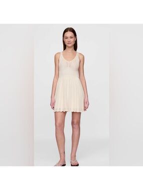 Gap Pointelle Crochet Knit Mini Dress NWT XL Beachy BoHo Festival Date Night